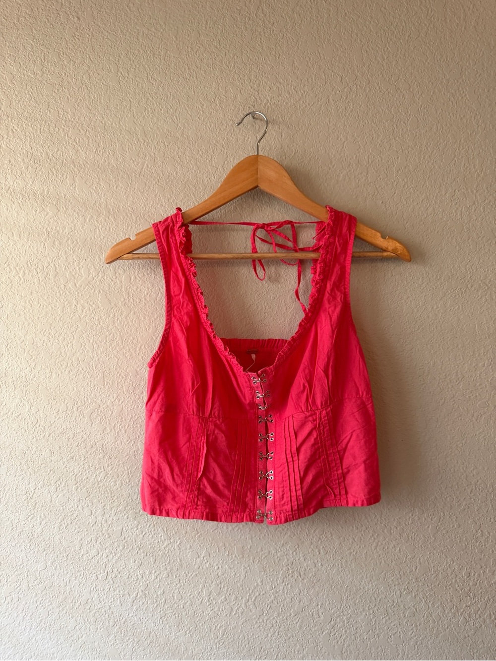 Free People Women's Pink Corset Bustier Style Top XS
